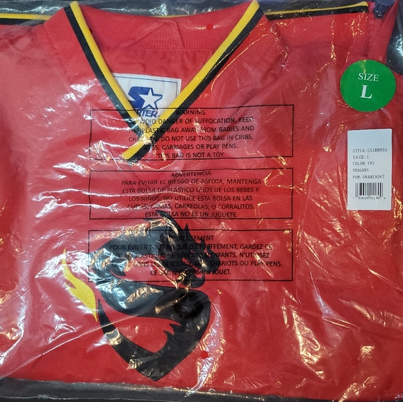 Shanghai Dragons Starter Overwatch League Game Day Trainer Pullover Jacket Large - Picture 3 of 3